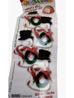 Liberty Bell Snowman Ornament Kit Instructions Materials Crafts DIY Christmas
